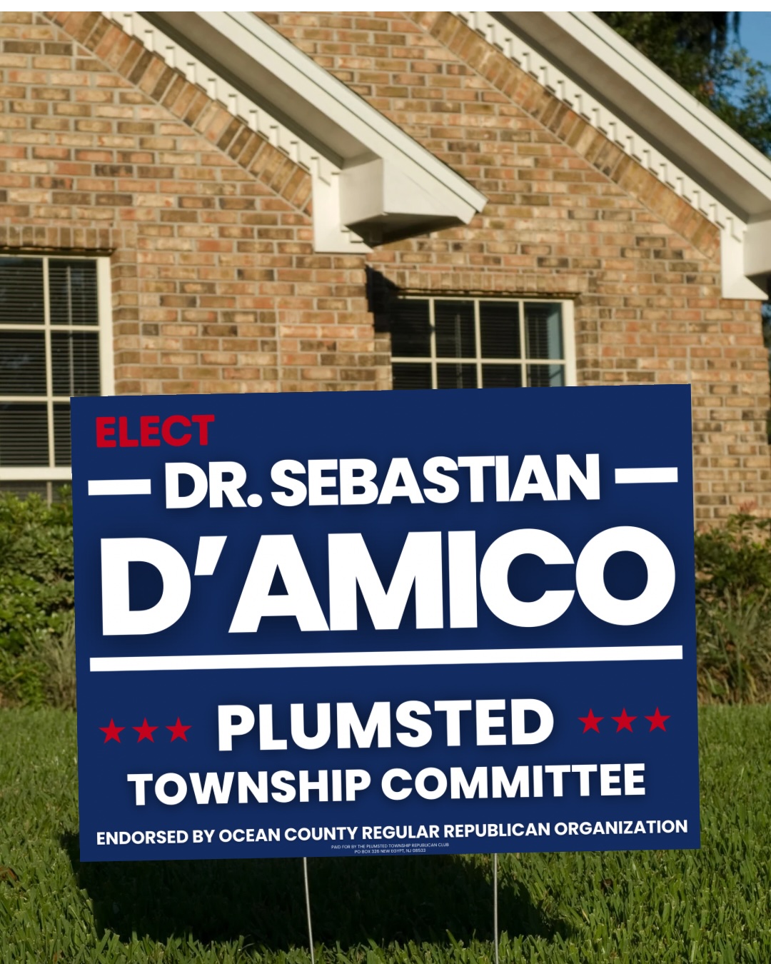 Plumsted Republican Club Yard Sign