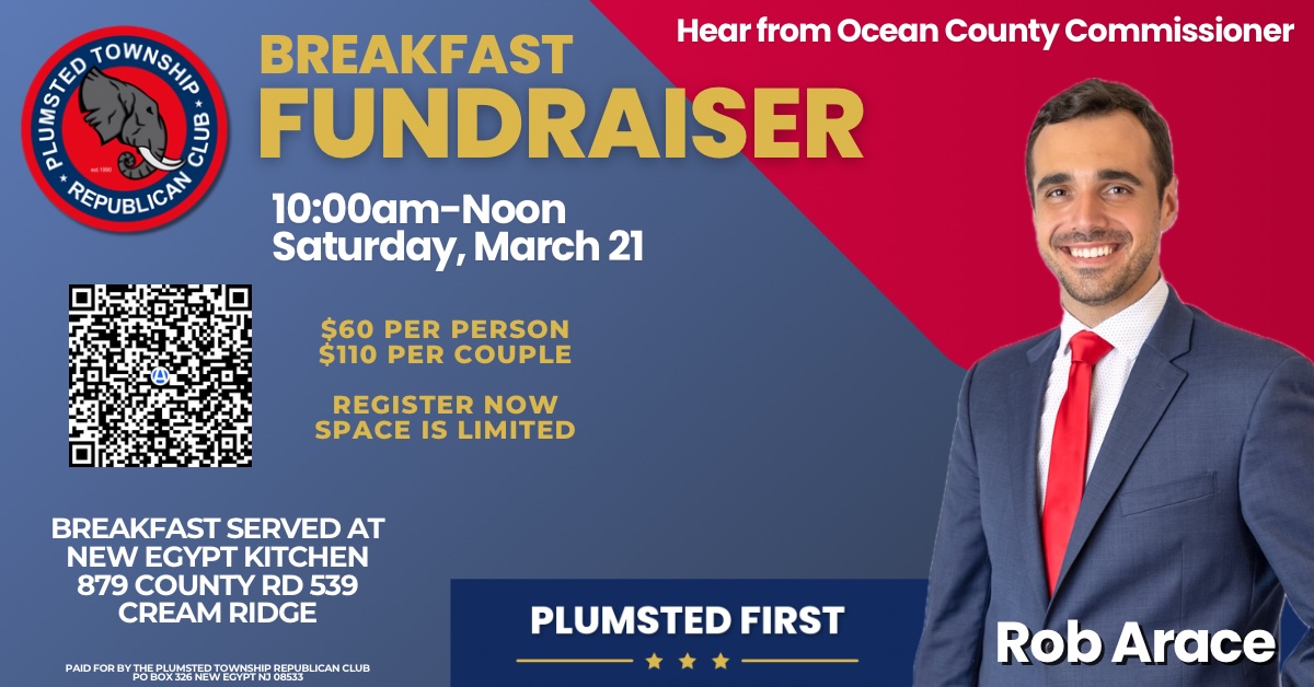 Plumsted Republicans Breakfast with Rob Arace
